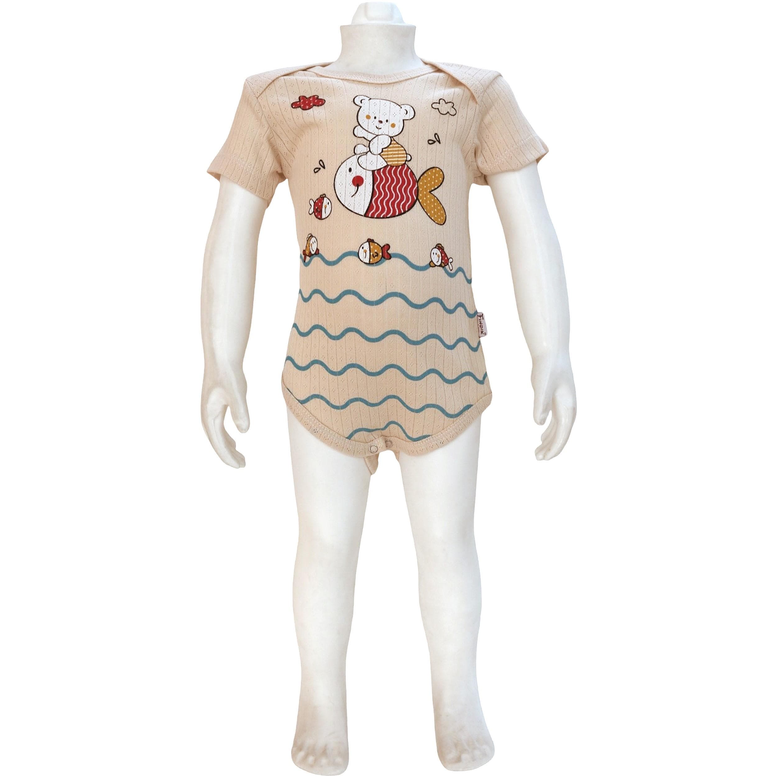 Organik pamuk bebek badi toptan 3-6-9-12-18 ay