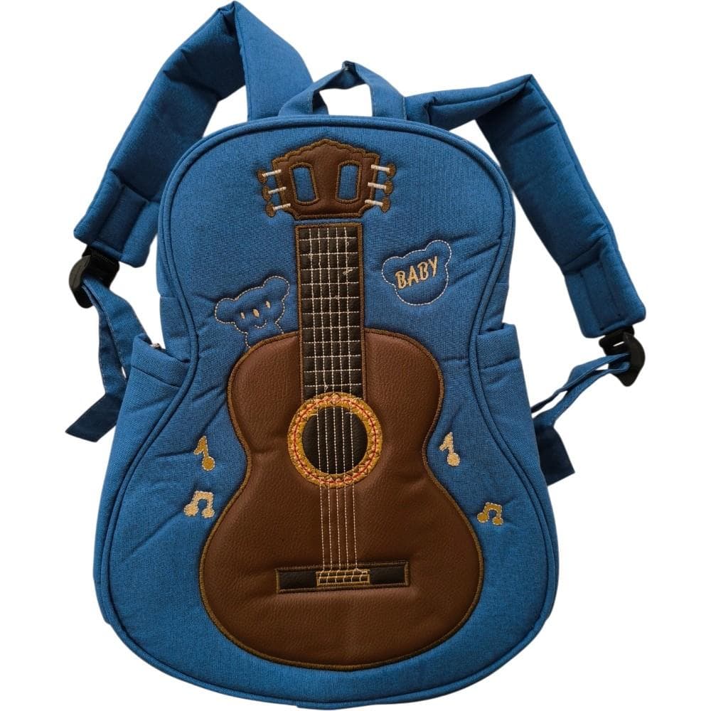 Gitar nakışlı anne bebek malzemeleri taşıma çantası