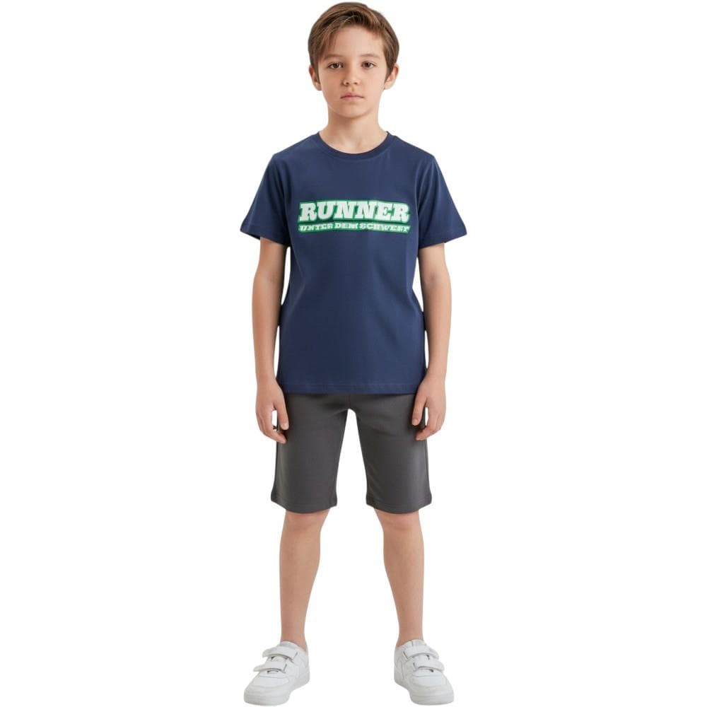 RUNNER baskılı yazlık tişörtler