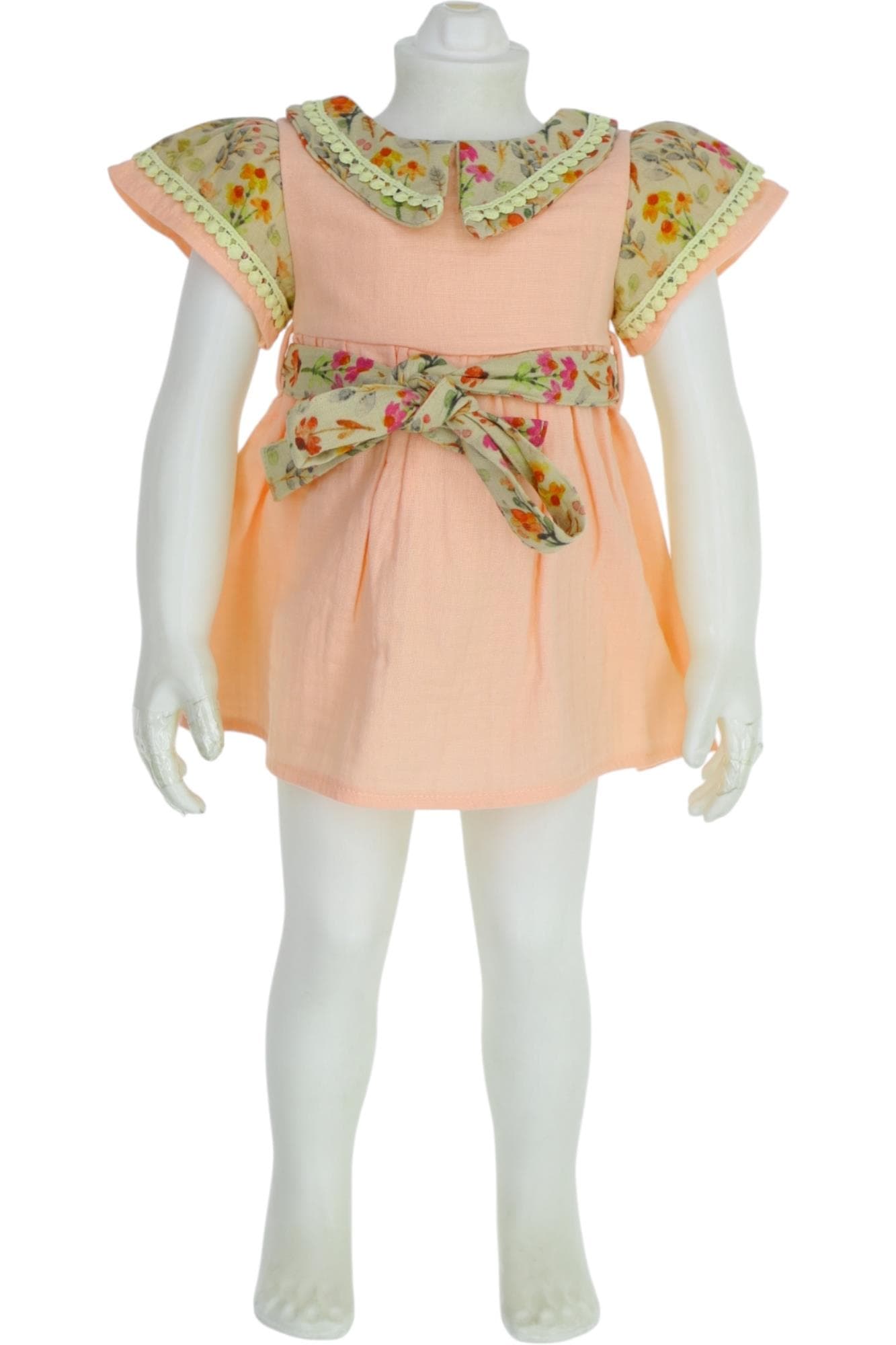 Yazlık kız bebek elbiseleri toptan 9/24 ay