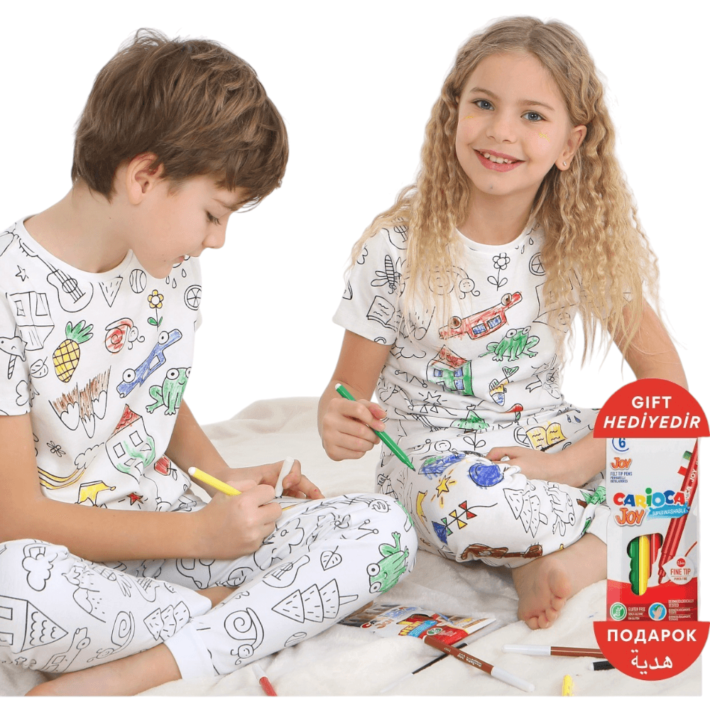 Boyanabilir yazlık pijama takımları