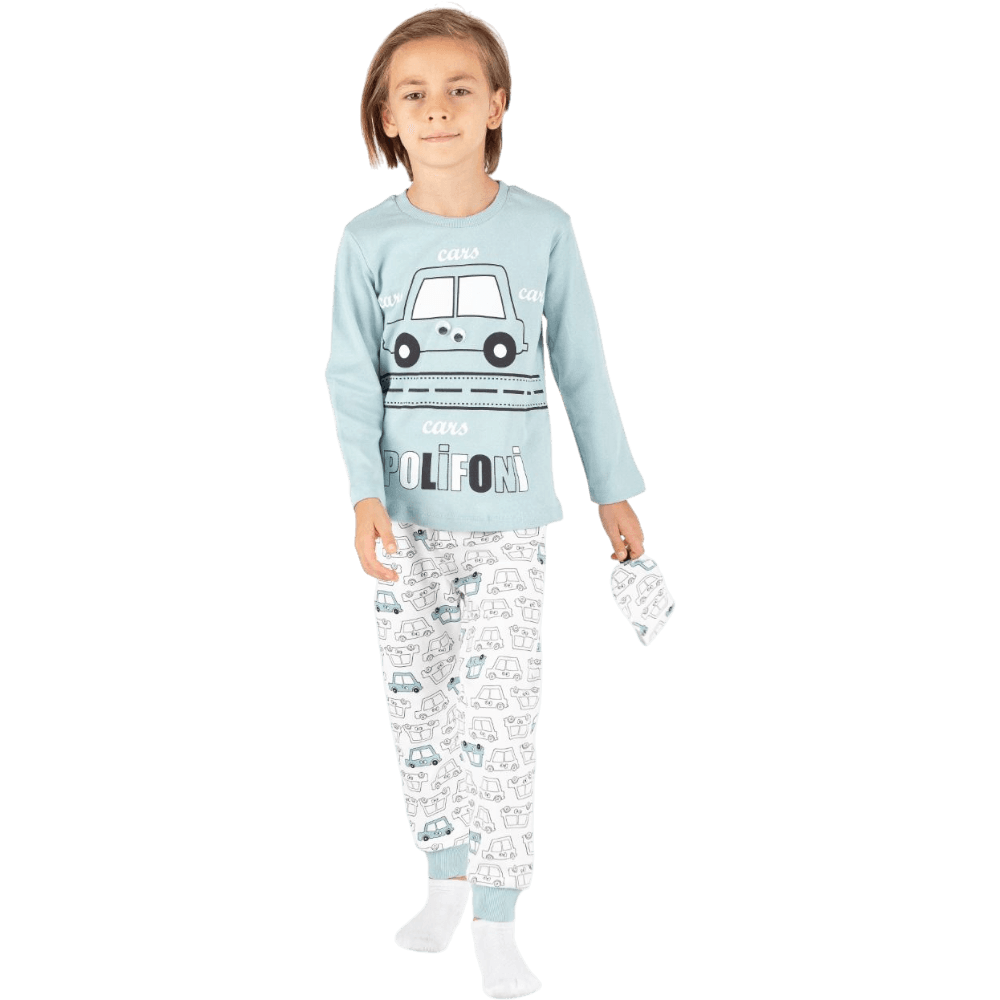 Araba baskılı pijama takımları