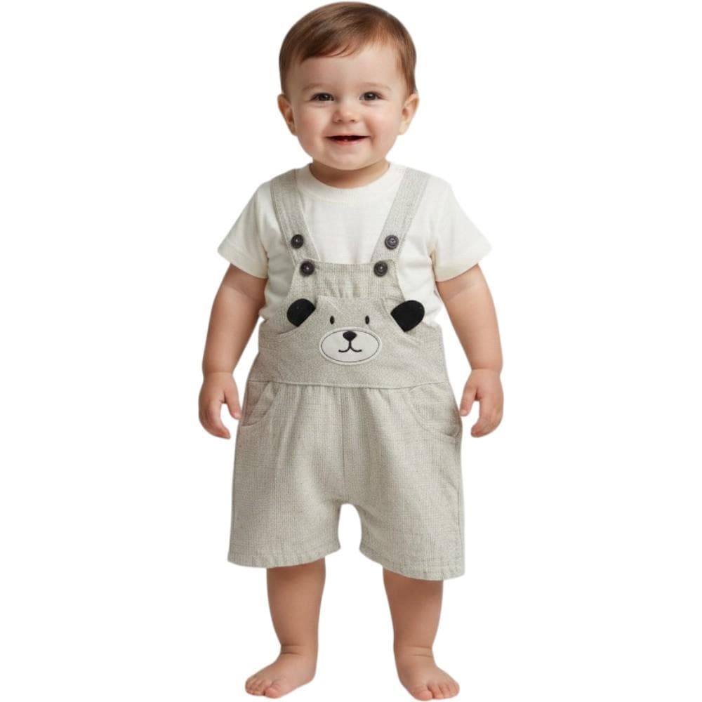 Yazlık bebek takımlar toptan salopetler 6-9-12-18 ay