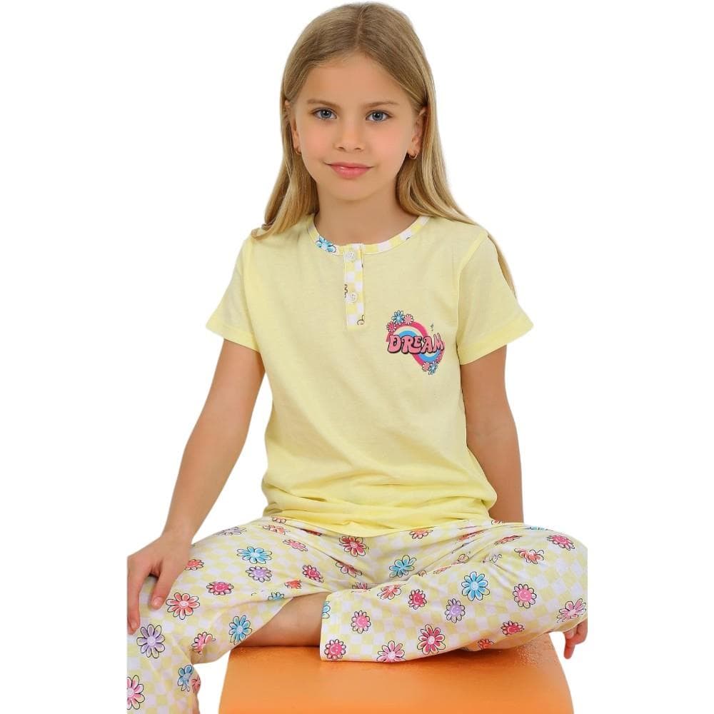 DREAM baskılı yazlık pijama takımları