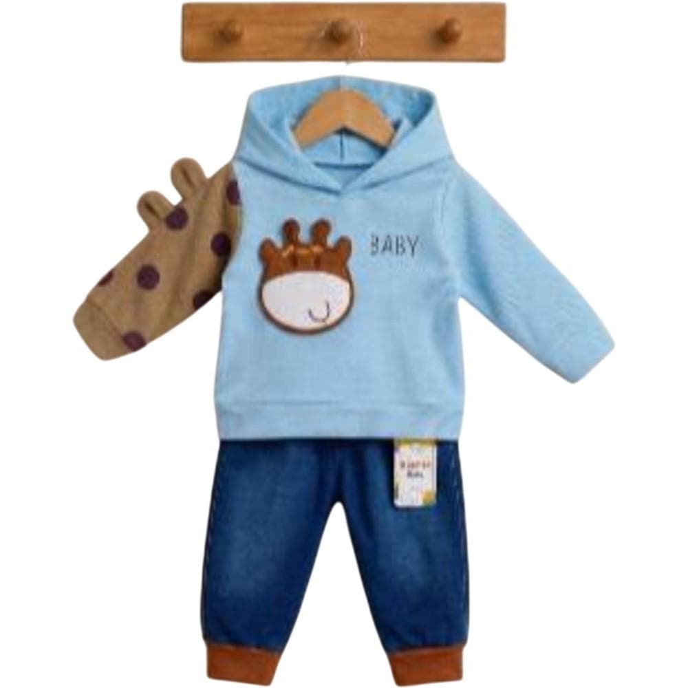 Kapüşonlu sweatshirt ve pantolonlu ikili takım (1/5)