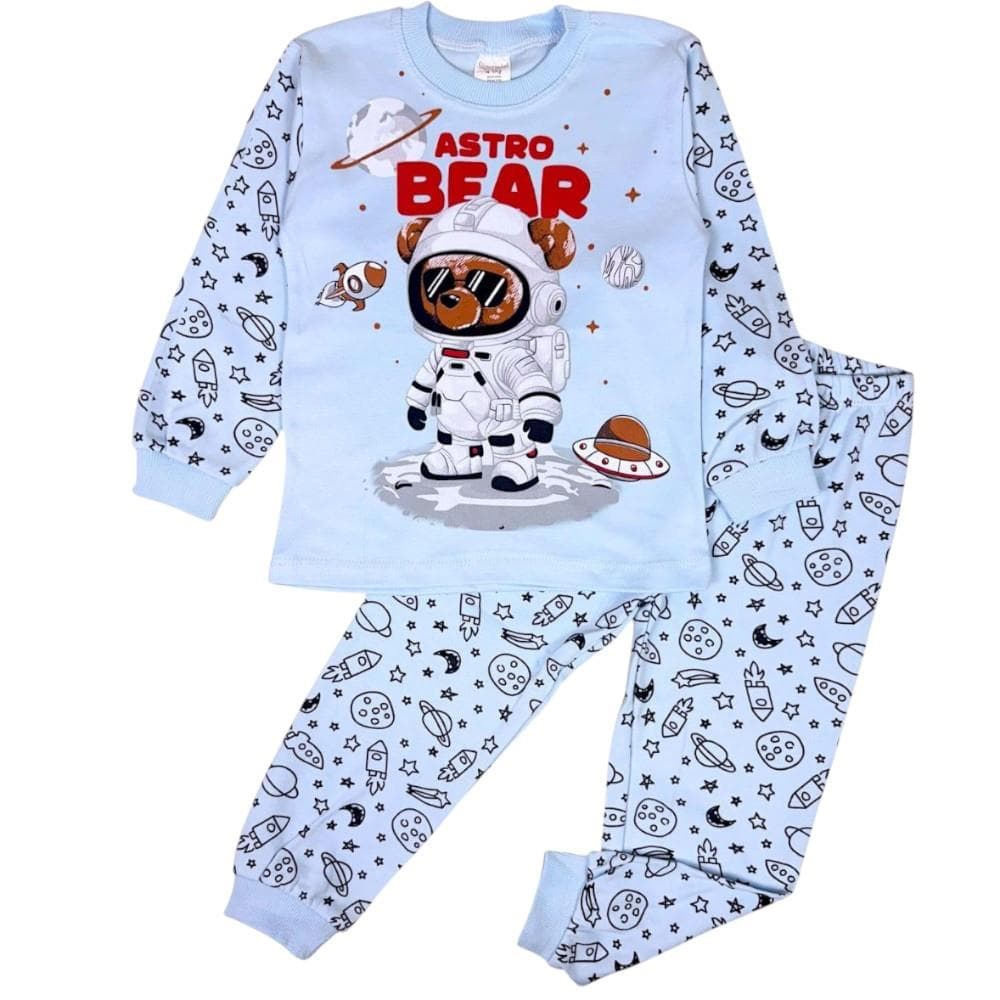 Astro Ayı desenli erkek çocuk pijama (1/3)
