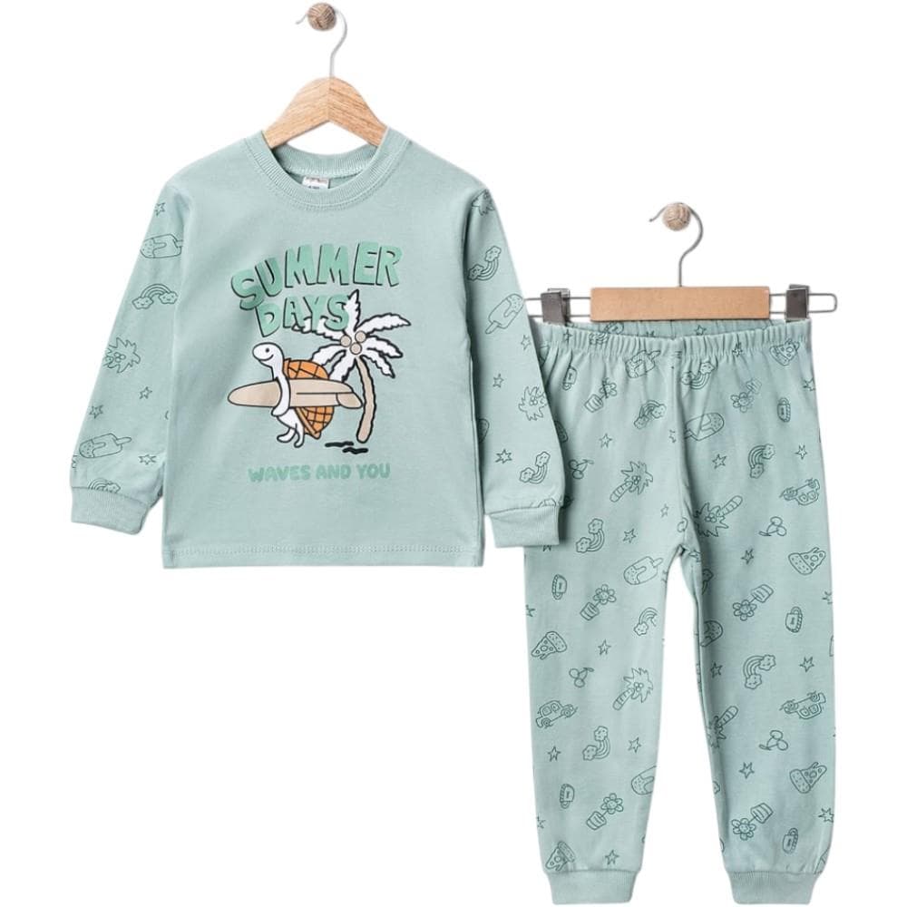 Pijama takımı (uzun kollu badi ve pantolonlu takım) (1/3)