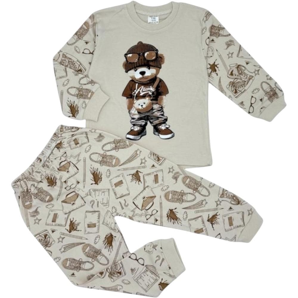 Pijama takımı (uzun kollu üst ve pantolondan oluşan takım) (1/3)