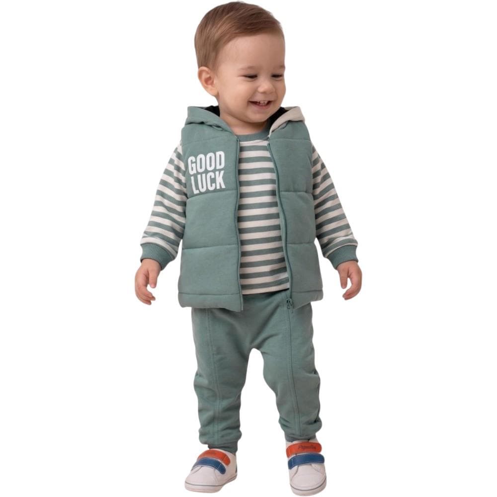 Çocuklar için takım elbise (set: çizgili uzun kollu (1/4)