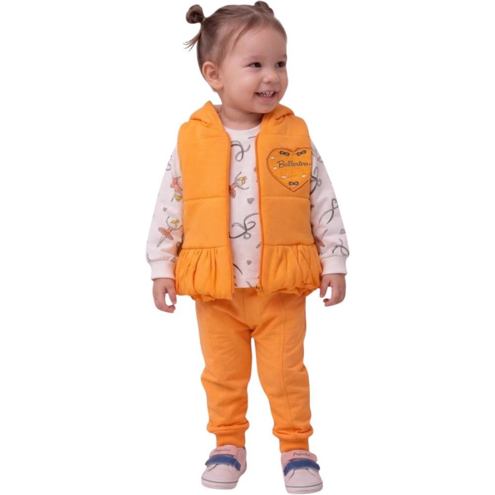 Üç parçalı elyaf dolgulu yelekli takım (1/4)