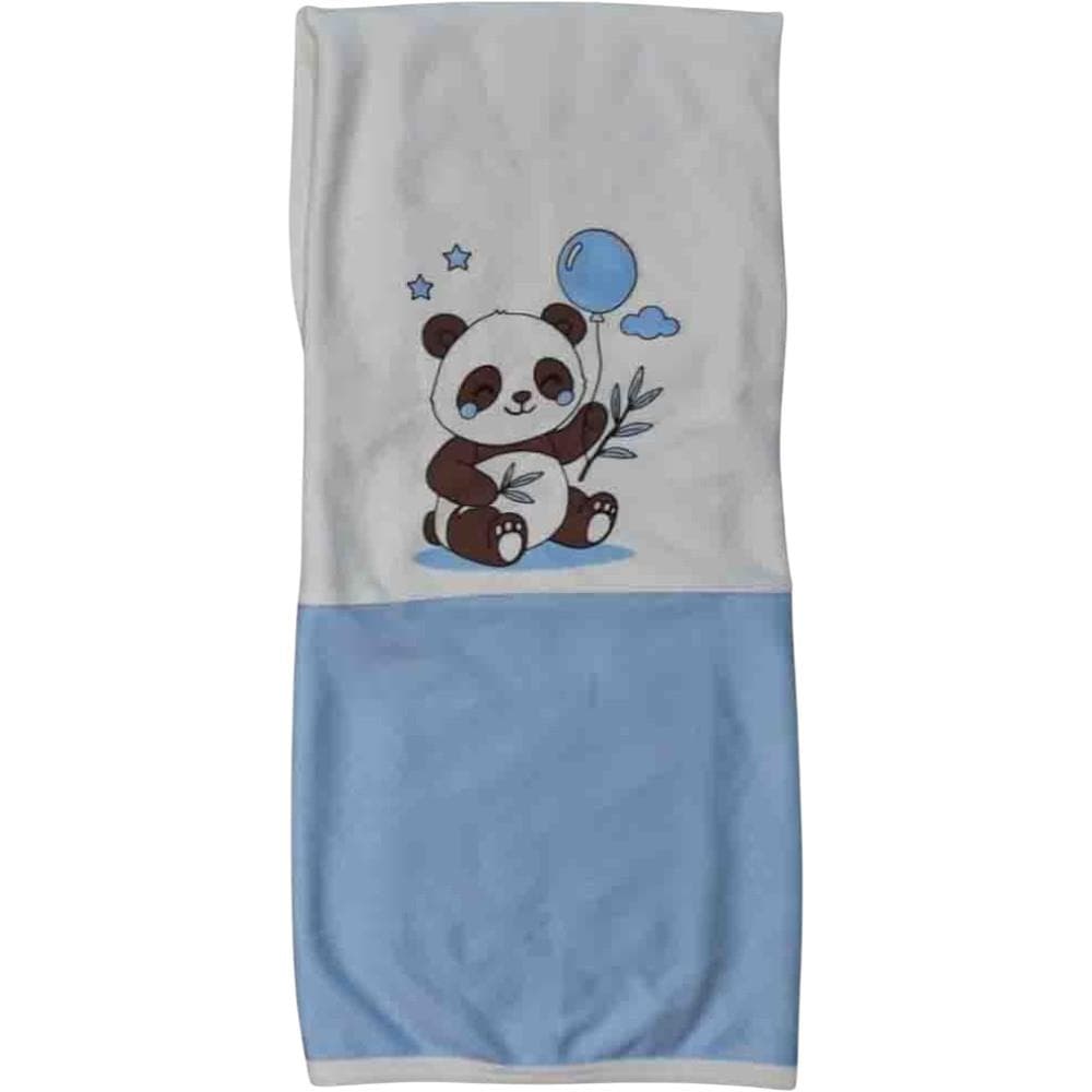 Panda ve balon desenli toptan çocuk battaniyesi (1/3)
