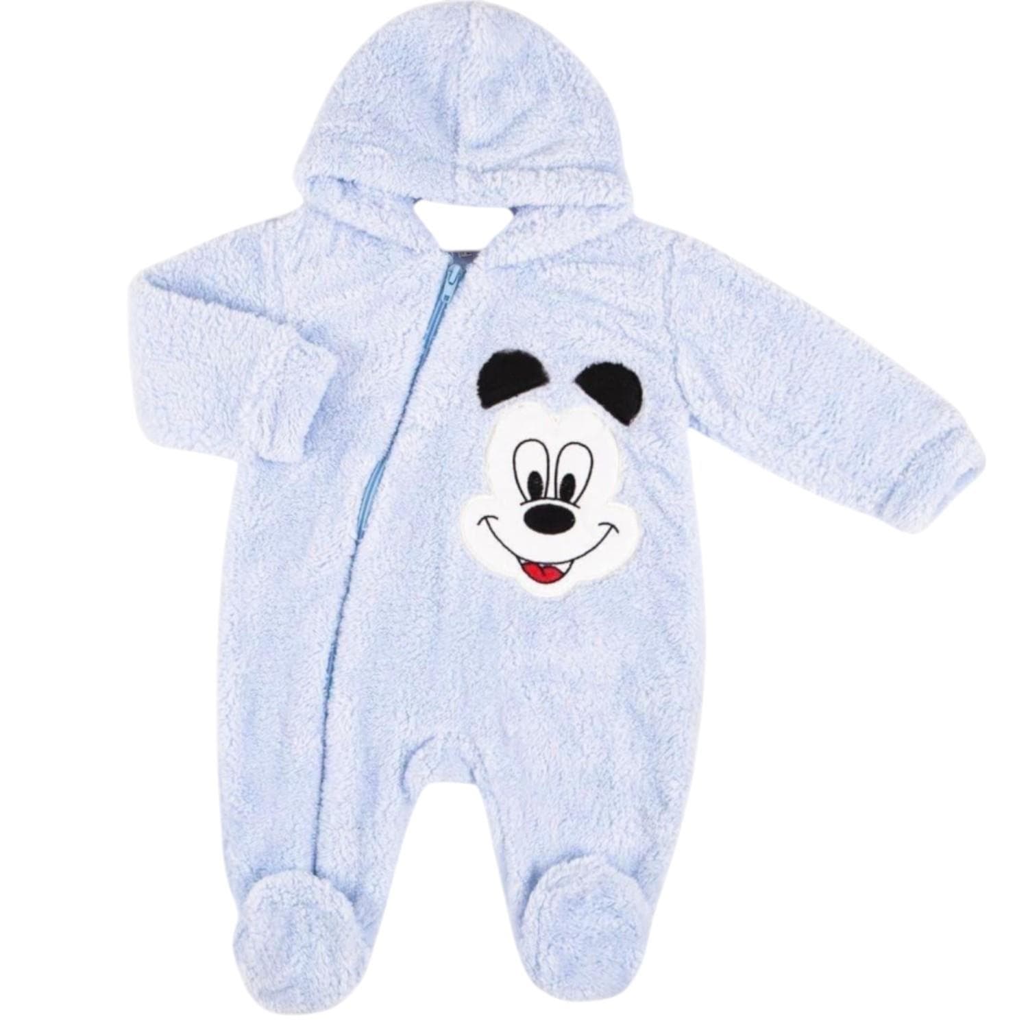 Kapüşonlu ve Mickey Mouse baskılı tulum