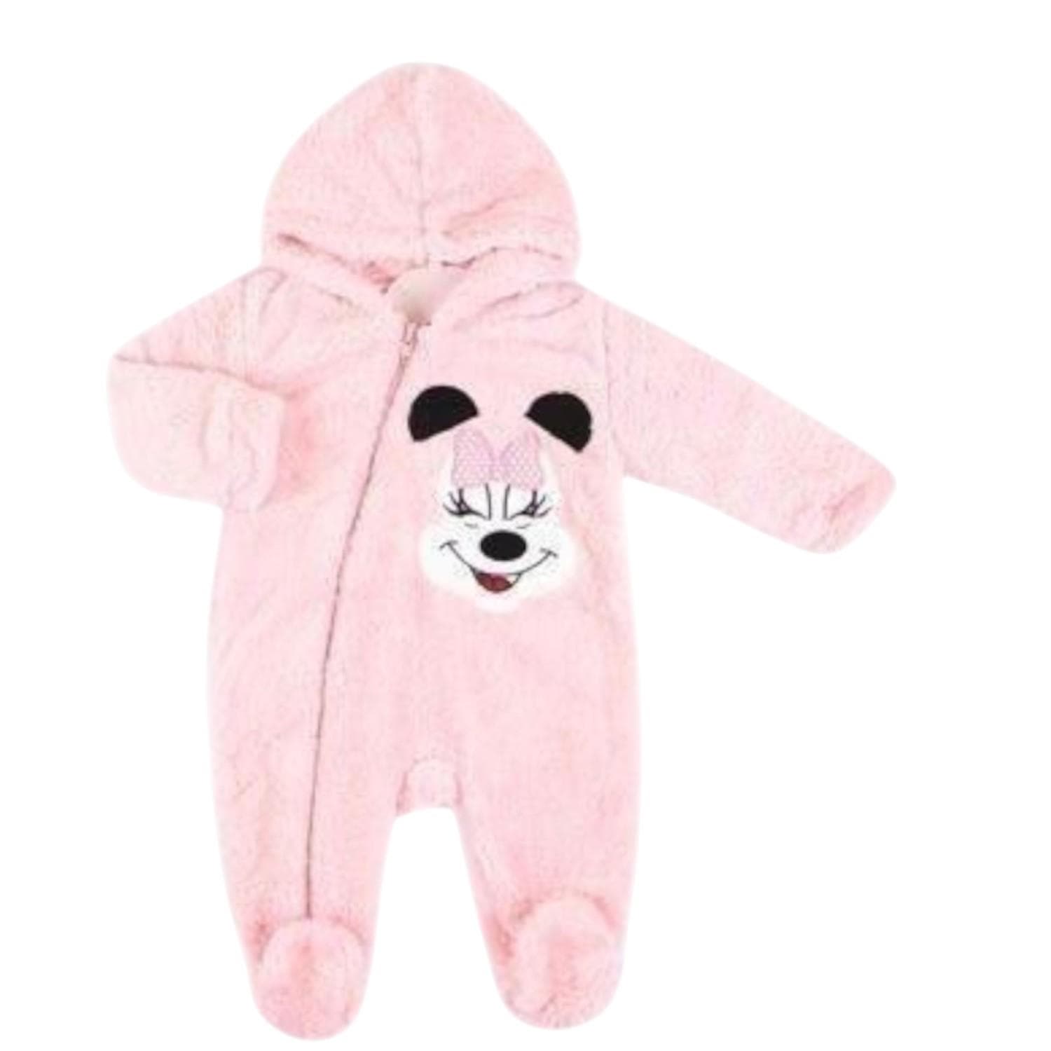 Minnie Mouse baskılı bebek tulumu