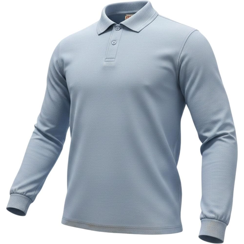 Polo yakalı ve uzun kollu sweatshirt