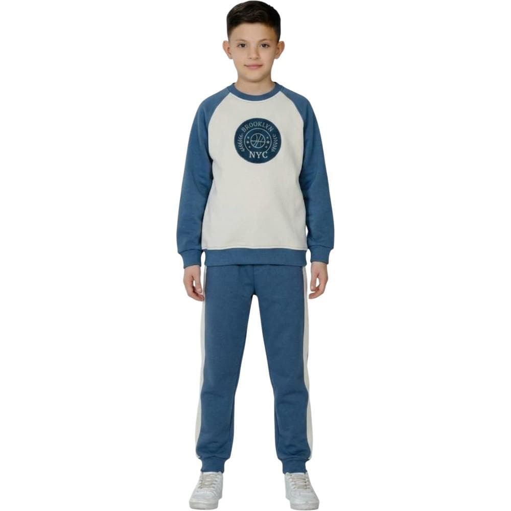 Uzun kollu sweatshirt ve pantolon eşofman takımı