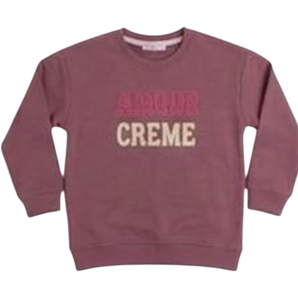 "CREME" baskılı çocuk sweatshirtleri